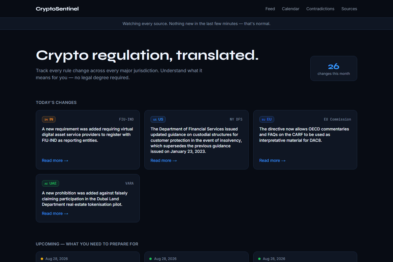 CryptoSentinel preview